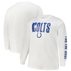 Indianapolis Colts Big & Tall Vision Long Sleeve T-Shirt - White online