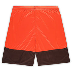 Cleveland Browns Big & Tall Launch Shorts - Brown/Orange sale