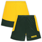 Green Bay Packers Big & Tall Launch Shorts - Green/Gold outlet