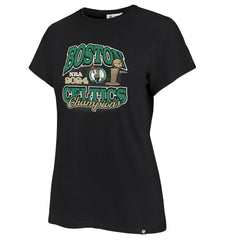 Boston Celtics '47 Women's 2024 NBA Finals Champions Plus Size Trophy Franklin T-Shirt - Black outlet