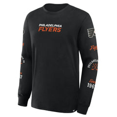 Philadelphia Flyers Fanatics Boxed In Legacy Long Sleeve T-Shirt - Black T-shirts