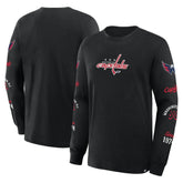 Washington Capitals Fanatics Boxed In Legacy Long Sleeve T-Shirt - Black T-shirts