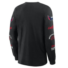 Washington Capitals Fanatics Boxed In Legacy Long Sleeve T-Shirt - Black T-shirts