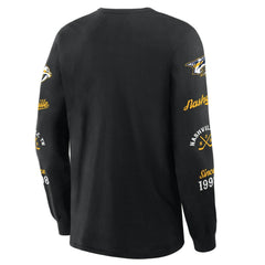 Nashville Predators Fanatics Boxed In Legacy Long Sleeve T-Shirt - Black T-shirts