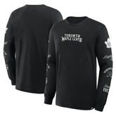 Toronto Maple Leafs Fanatics Boxed In Legacy Long Sleeve T-Shirt - Black T-shirts