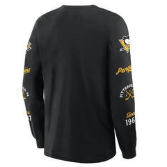 Pittsburgh Penguins Fanatics Boxed In Legacy Long Sleeve T-Shirt - Black T-shirts