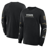 Vegas Golden Knights Fanatics Boxed In Legacy Long Sleeve T-Shirt - Black T-shirts