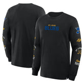 St. Louis Blues Fanatics Boxed In Legacy Long Sleeve T-Shirt - Black T-shirts