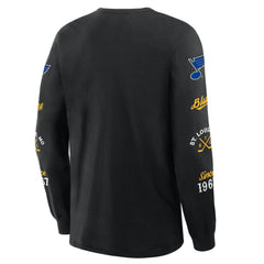 St. Louis Blues Fanatics Boxed In Legacy Long Sleeve T-Shirt - Black T-shirts