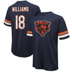 Caleb Williams Chicago Bears Majestic Threads Name & Number Oversize Fit T-Shirt - Navy discount
