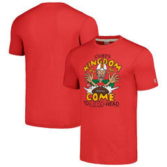Kansas City Chiefs NFL x Homage x Beavis and Butt-Head Unisex Tri-Blend T-Shirt – Red outlet