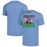 New England Patriots NFL x Homage x Beavis and Butt-Head Unisex Tri-Blend T-Shirt – Light Blue cheap