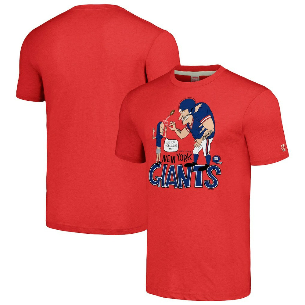 New York Giants NFL x Homage x Beavis and Butt-Head Unisex Tri-Blend T-Shirt – Red sale