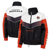 Cincinnati Bengals The Wild Collective Women's 1/4 Zip Track Jacket - Black discount