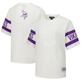Minnesota Vikings The Wild Collective Women's Drop Shoulder T-Shirt - White for sale