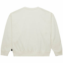 New York Jets Women's Throwback Logo 3.0 Pullover Sweatshirt - Cream cheap