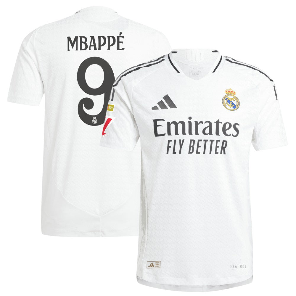 Kylian Mbappé Real Madrid 2024/25 Home Player Jersey Discount - White