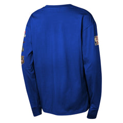 Philadelphia 76ers Youth Hardwood Classics All Over Long Sleeve T-Shirt - Royal sale
