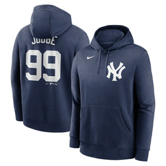 Aaron Judge New York Yankees Player Name & Number Club Pullover Hoodie Navy