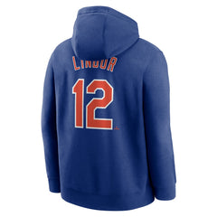 Francisco Lindor New York Mets Player Name & Number Club Pullover Hoodie Royal