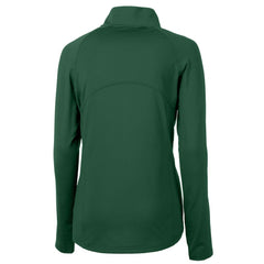 New York Jets Cutter & Buck Women's Primary Logo DryTec Adapt Eco Knit Stretch Recycled Raglan Half-Zip Top - Hunter Green on sale