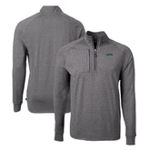 New York Jets Cutter & Buck Primary Logo Adapt Eco Knit Quarter-Zip Top - Heather Black discount