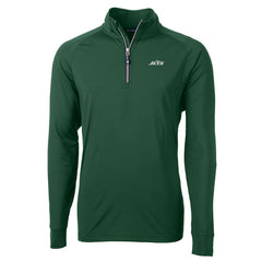 New York Jets Cutter & Buck Primary Logo Adapt Eco Knit Stretch Recycled Quarter-Zip Top - Hunter Green outlet