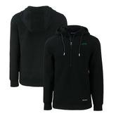 New York Jets Cutter & Buck Primary Logo Roam Eco Recycled Half-Zip Hoodie - Black outlet