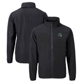 New York Jets Cutter & Buck Big & Tall Helmet Charter Eco Knit Recycled Full-Zip Jacket - Black sale