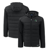New York Jets Cutter & Buck Big & Tall Helmet Evoke Hybrid Eco Softshell Recycled Full-Zip Hoodie Jacket - Black online