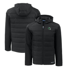 New York Jets Cutter & Buck Big & Tall Helmet Evoke Hybrid Eco Softshell Recycled Full-Zip Hoodie Jacket - Black online