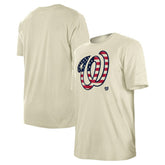 Washington Nationals Americana Flag Fill T-Shirt Cream