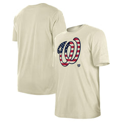 Washington Nationals Americana Flag Fill T-Shirt Cream