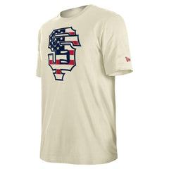 San Francisco Giants Americana Flag Fill T-Shirt Cream