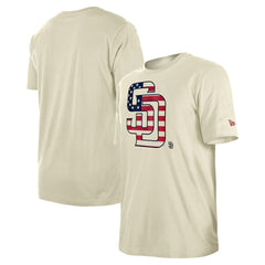 San Diego Padres Americana Flag Fill T-Shirt Cream