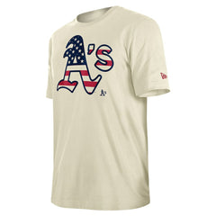 Athletics Americana Flag Fill T-Shirt Cream