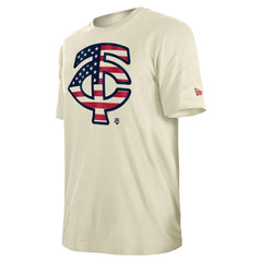 Minnesota Twins Americana Flag Fill T-Shirt Cream