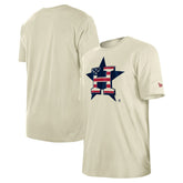 Houston Astros Americana Flag Fill T-Shirt Cream