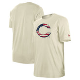 Cincinnati Reds Americana Flag Fill T-Shirt Cream