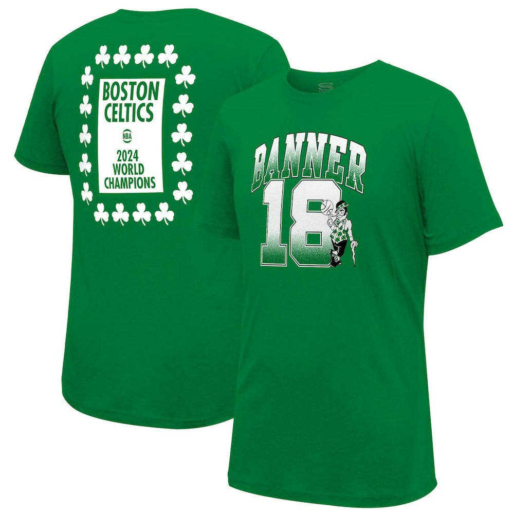 Boston Celtics Stadium Essentials 18-Time NBA Finals Champions Banner 18 Play T-Shirt - Kelly Green discount