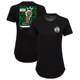 Boston Celtics Sportiqe Women's 2024 NBA Finals Champions King of the Court Phoebe Tri-Blend T-Shirt - Black cheap