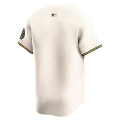 Milwaukee Brewers Home Limited Jersey Cream