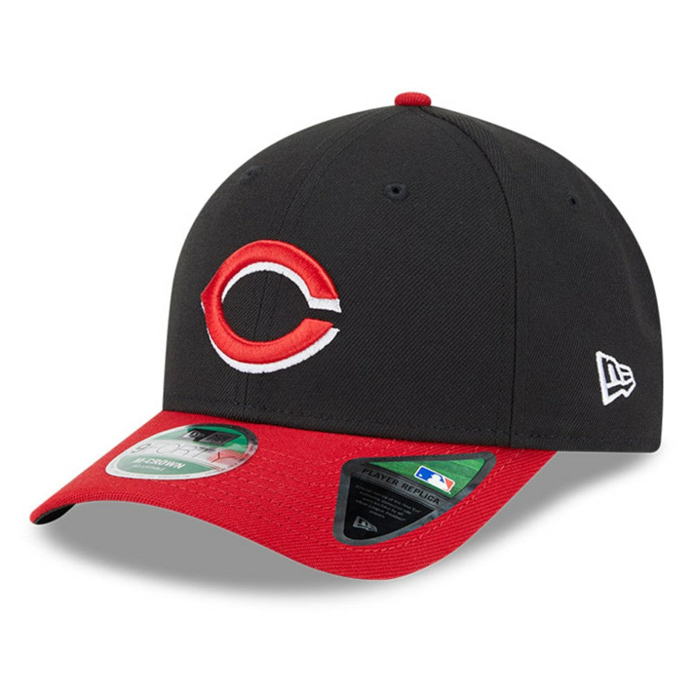 Cincinnati Reds Player Replica 9FORTY Adjustable Hat Black/Red