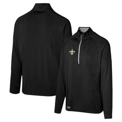 New Orleans Saints Grind Iron Quarter-Zip Top - Black online