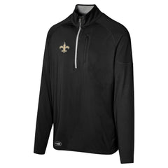 New Orleans Saints Grind Iron Quarter-Zip Top - Black online