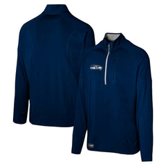 Seattle Seahawks Grind Iron Quarter-Zip Top - College Navy sale