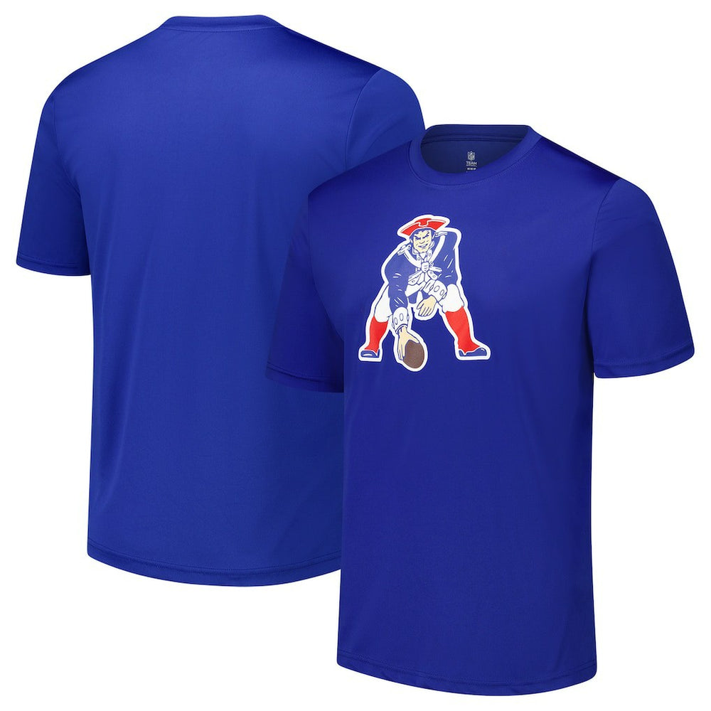 New England Patriots Stadium Retro T-Shirt - Royal on sale