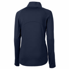 New York Mets Cutter & Buck Women's Adapt Eco Knit Stretch Recycled Half-Zip DryTec Top Navy