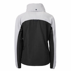 New York Mets Cutter & Buck Women's Charter Eco Recycled Half-Zip Anorak Jacket Black/Gray