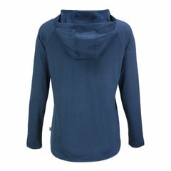 Houston Astros Cutter & Buck Women's Coastline Epic Comfort Eco Recycled Raglan Long Sleeve Hoodie T-Shirt Navy